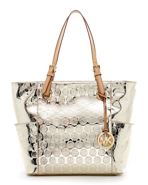 michael kors jet set large metallic tote|mk jet set medium tote.